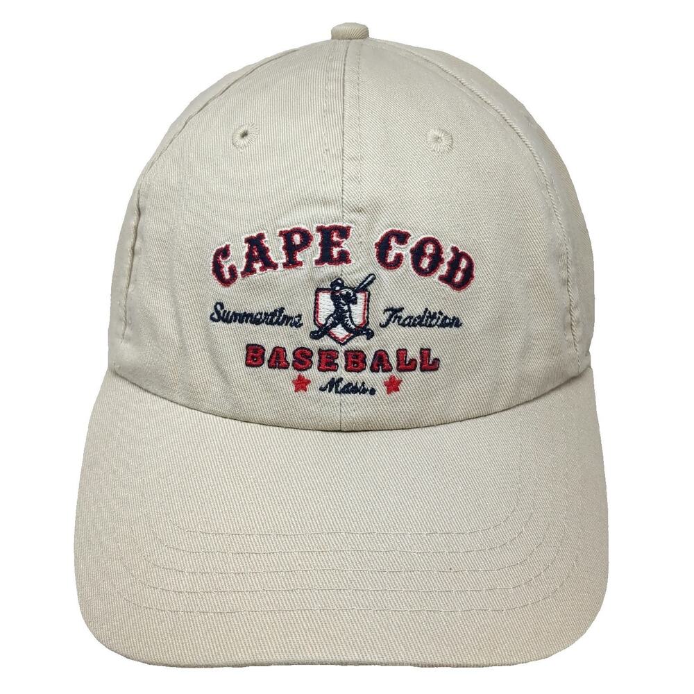 Cuffys Baseball Cap Beige One Size Cape Cod Summertime Tradition Slideback Hat